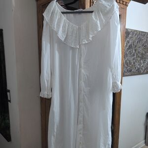 April Cornell Victorian Long Nightgown Women's Large Excellent Worn Once